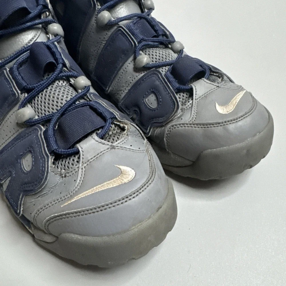 Nike Air More Uptempo 96 Mens Cool Grey Midnight Navy 921948-003 Size 12